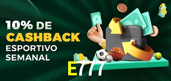10% de bônus de cashback na E777